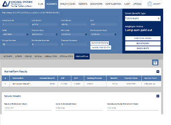 LVAdmin application interface